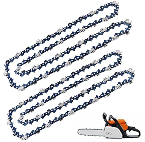 Ineedtech 2-Packs 20-inch Chainsaw Saw Chain .325 Pitch - .058 Gauge - 76 Drive Links for Husqvarna Stihl Poulan Craftsman Chainsaws, Fits Blue Max Models 53543 8901 8902 52209