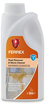 LTP Ferrex Stone Cleaner| removes Rust outbreaks, Rust discolouration & Cement Mortar Stains from Ferrous Hard Stones-Contains Phosphoric Acid; Phosphoric Acid content <16%. (1 Litre)