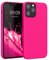 kwmobile Handyhülle für iPhone 12 Hülle/iPhone 12 Pro Hülle - Silikon Handy Case - weiche Oberfläche - kabelloses Laden - Neon Pink
