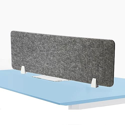 jxgzyy Desk Divider Desktop Privacy Panel 100x30cm Raw Clamp-On Acoustic Partition Reduce Noise and Visual Distractions For Home Offices Libraries Classroom