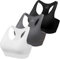 HBselect Sport BH Bustier Damen Bralette Nathloser mit Polstern Sportbekleidung Polyesterfaser ohne Bügel atmungsaktiv Joggen Yoga Jumping Fitness