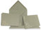 Faltkarten-Set mit Umschlägen DIN A6 - Kraftpapier Grau mit goldenen Metallic Sternen - 30 Sets - für Drucker geeignet Ideal für Weihnachtskarten