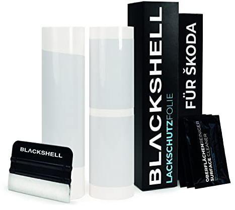 Blackshell® Lackschutz Folien Set passend für Škoda Enyaq iV | Bj. ab 2020 Transparent - passgenauer Ladekantenschutz, Einstiegsleisten inkl. Folierset