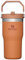 STANLEY IceFlow Stainless Steel Tumbler with Straw - Vacuum Insulated Water Bottle for Home, Office or Car Reusable Cup Leak Resistant Flip Cold 12 Hours Iced 2 Days (Ochre)