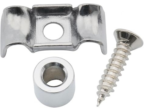 Musiclily Pro 16mm Vintage Butterfly Style Steel Guitar String Guide Retainer Tree for Strat Electric Guitar and Bass, Chrome