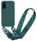 MBSLFY Handyhülle kompatibel mit Samsung Galaxy S20 Hülle mit Band, Silikon Necklace Handyhülle mit Abnehmbar Kordel Umhängen Stossfest Handy Schutzhülle für Samsung Galaxy S20, Dunkel grün