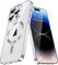 IMIRST Soft Phone Case for Apple iPhone 13 Pro Max - Super Magsafe & Wireless Charging Compatible Shockproof Classic Hybrid Slim Cover for Apple iPhone 13 Pro Max, YIX Silver