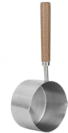 Petit Casserole à Lait, Fondoir à Beurre, 200 ML en Acier Inoxydable Portable Pot à Lait Beurre Chaud Petite Marmite pour Faire Bouillir Le Lait, Sauce, Sauces, Pâtes, Café, Thé,