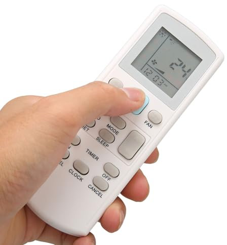 Sostituzione del Telecomando del Condizionatore D'aria ACSON DAIKIN APGS02 ECGS02, Pulsanti Sensibili Display LCD di Ricambio Telecomando CA, Telecomando CA Universale per DAIKIN (Bianco)