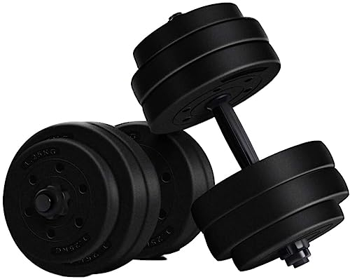 Hanteln Hantel Mit Verstellbarem Gewicht, Hantel Für Herren, Fitnessgeräte, Hantel Mit PVC-Überzug, 2-in-1-Haushalts-Langhantel Kurzhanteln (Size : 30kg(15kg*2))