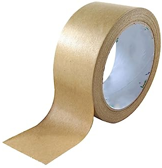 STOBOK Kraft Dichtungsband Braunes Braunes Karton-Dichtungsband Bastelpapierband Kraftpapierband Dekorationsband Rolle Verpacktes Werkzeug Party Handwerk