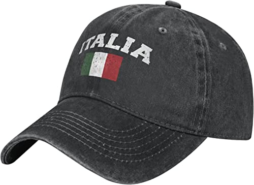 501 Herren Damen Baseball Kappen Italienische Flagge Italien Love Italia Cowboy Snapback Kappe Vintage Baseballkappe Mode Basecap Für Golf Reisen Wander