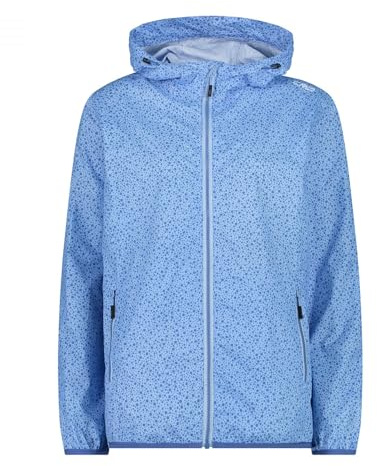 CMP - Woman Jacket Rain Fix Hood | Schutz vor Nässe, Schutz vor Wind, atmungsaktives Material, leichtes Tragegefühl