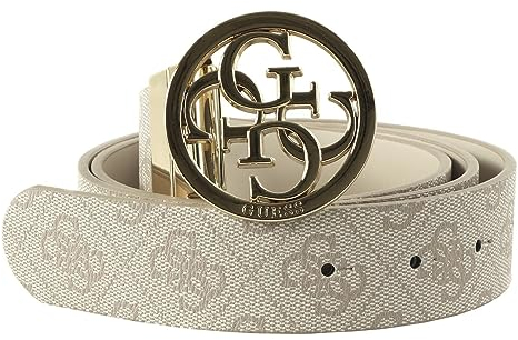 GUESS Noelle Reversible Pant Belt W85 Dove Logo