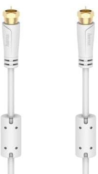 Hama Koaxialkabel für Kabelrouter, Netzwerk, F-Stecker, 75 O, 100 dB, 3,00 m (00201132) Marke