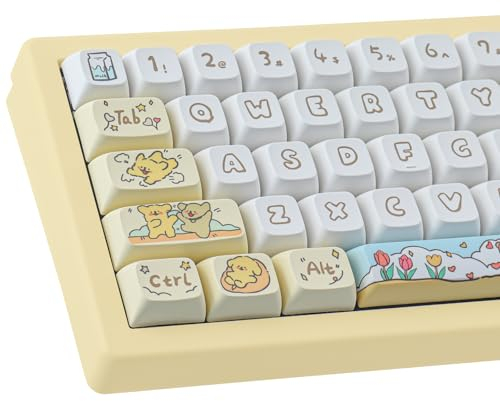 Tsungup PBT Custom Keycaps 139 tasti XDA Profile Keycaps Set compatibile con Cherry Gateron MX Keys per 61/64/68/75/84/87/96/98/104/108 60% tastiera