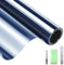 DIFIT Film Fenêtre Anti-Regard Film Miroir pour Fenêtre sans Tain Film Occultant Fenêtre Anti UV Protection Solaire Anti Chaleur Film Électrostatique Vitre Maisons, Bureaux（Bleu-Argent，90x200cm）