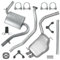 Polmo Schalldämpferset Auspuffanlage Auspuff für Audi A4 B6 2000-12/2004 1.9 TDI
