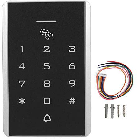 Tastiera di Controllo Accessi Aspetto Classico ABS di 2000 Utenti Tastiera Cancello D'ingresso DC12-24V Home Office,Sistema di controllo accessi
