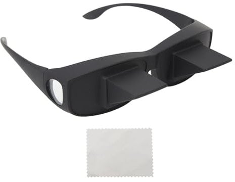 Lazy Glasses Laying Down Reading 90 Degree Horizontal HD Prism Glasses, Spectacles Lie Down Eyeglasses Mirror Glasses for Reading and Watching TV