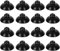 PEUTIER 16stk Aquarium-Saugnäpfe, Schwarze Aquarium-Saugnapf-Camp-Clips Gummi-Aquarium-Saugnapf-Clips Aquarium-Aufsätze für die Einrichtung der Aquarium-Belüftung und Tankpumpe