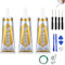 Bisienya Rhinestone Glue - 3 Pcs Jewellery Glue, Ideal for Elastic String, Rhinestones, Beads, Phone, Fabric, Metal, Nail Art, Wood, Glass, Jewelry Making, DIY Crafts (15ml)