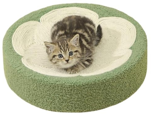 Round Scratching Pad, Cat Scratching Pad, Round, Sisal Scratching Mat for Indoor Cats, Wall Sisal, High Scratching Toy for Large Pets, Wonderful Cat Scratching Relaxation Bowl Pad for Lounge Bed