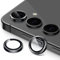 JETech Camera Lens Protector for Samsung Galaxy S24 FE, 9H Tempered Glass Metal Individual Ring Cover, HD Clear, 1 Set (Black)