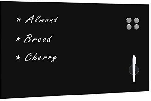 Tidyard Tableau Noir magnétique Mural Verre 120x60 cm Style A