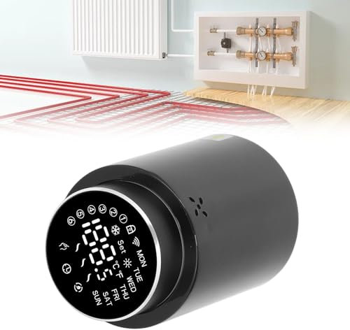 Thermostatic Radiator Valve Smart Radiator Thermostat Programmable Digital Radiator Valve for Temperature Adjustment