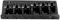 Ponte per Basso Elettrico a 6 Corde, Design con Retro Spesso, Base Multifunzionale in Fusione Resistente, per Esercitazione, in Lega di Zinco (Nero)