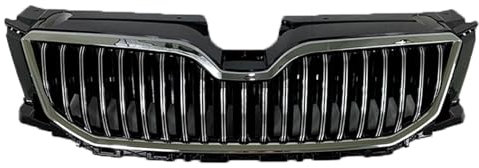 JidddD für Skoda Octavia 2015 2016 2017 Auto-Frontstoßstangengrill Kühler Teile,Racing-Kühlergrill,Modifikation Zubehör