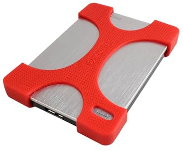 Silicone Protective Case for Seagate Portable Drive, 2TB, External Hard Drive - Dustproof, Shockproof, and Skin - friendly,Red