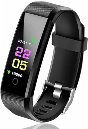 Fitness Tracker Activity Tracker Smart Watch with Heart Rate, Blood Pressure,Blood Oxygen, Sleep Monitor,IP67 Waterproof,Calories Counter Fitness Watch Pedometer Women Men SMS Call Notification