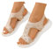 Générique Sandales Femme été Confortable Sandale Orthopedique Chaussure Compensées Femme Tropeziennes Sandals à Bride arrière lavables Été Bout Ouvert Chaussures de Sport
