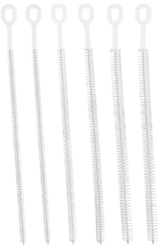 Fukaisu Lot de 6 brosses de nettoyage de paille pour Stanley, 32 cm, extra longues, réutilisables, 4 diamètres, couverture complète des poils - Accessoires de nettoyage pour bouteilles d'eau, gobelets