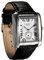 Avaner Armbanduhr mit quadratisches Zifferblatt Herrenuhr mit Lederband Vintage Design mit römischen Ziffern Analog Quarz Kalender Uhr Männer Frauen