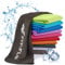 Fit-Flip Kühlendes Handtuch - Ice Cooling Towel und mikrofaser Kühltuch – kühlende Handtücher für Nacken und Hals - Airflip cool Towel für Fitness und Sport - Kühlhandtuch (schwarz, 120x35cm)