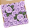 N&T NIETING Purple Artificial Flowers, 25pcs Artificial Flowers Bulk Fake Flowers Roses with Stem for DIY Wedding Bridal Bouquet Mother's Day Baby Shower Home Decoration, Lavender