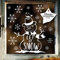 Wandtattoo Loft Fensterbilder Weihnachten mit Schneemann & Schneeflocken – Wiederverwendbar – A3 Bogen, 16 Sticker – Weihnachstdeko Fenster Kinderzimmer, Weihnachtsbilder Fenster, Fensterbild Winter