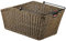 KLICKfix Unisex – Erwachsene Hinterradkorb-2128051940 Hinterradkorb, braun,44 x 28 x 25cm
