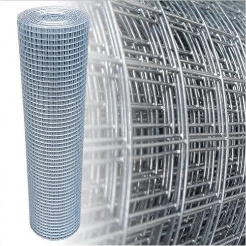 Garmix Volierendraht 25x25mm Drahtgitter 4-Eck Maschendraht Zaun Verzinkt (150cm x 25m, 1,05mm dick)