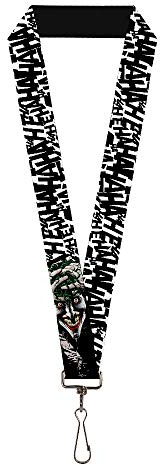 Schlüsselband Joker The Killing Joke Holding Head Pose Hahaha Weiß Schwarz