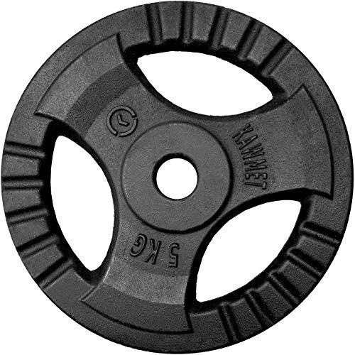 Cast Iron Weight Plate disk wheel Tri-Grip KAWMET 30,5mm - 5kg