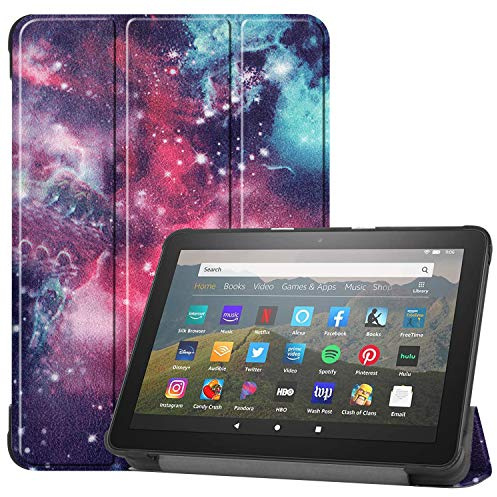 Lobwerk Cover für Amazon Fire HD8/Plus 2020 8.0 Zoll Tablethülle Schlank mit Standfunktion und Auto Sleep/Wake Funktion