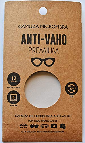 Gamuza de Microfibra Antivaho Premium 12 Horas 300 Usos | Bayeta para Limpiar Gafas | Toallitas Limpia Gafas | Gamuza Seca