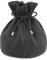 Kosmetikbeutel Kordelzug für Damen & Kinder, Dizdvizd Reise Kulturtasche Waschtasche Organizer, Make-up Tasche Tonnenförmige Aufbewahrungstasche - Schwarz
