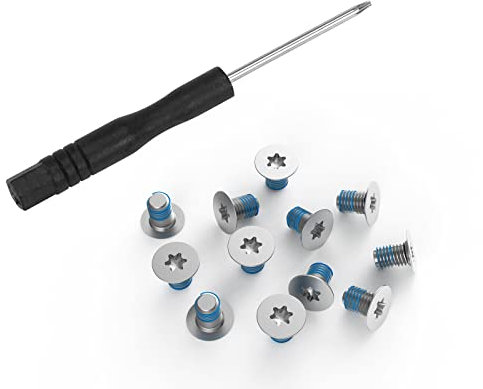 12PCS M2x3 Torx T5 Screws for Dell XPS 13 9343 9350 9360 9300 9370 9380 7390, XPS 15 9500 9550 9560 9570 7590 & Precision M5510 5520 5530 5540 5550 Series Laptop with Screwdriver, Sliver