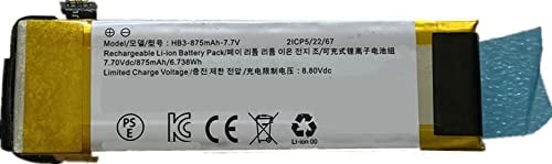 Bestome Ersatz HB3-875mAh Akku Kompatibel mit DJI Osmo Pocket Osmo Pocket 2 2ICP5/22/67 7.7V 875mAh