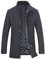 YOUTHUP Men's Coats with Gilet Winter Wool Trench Coat Casual Short Peacoat Thick Jacket, #1853 Grey, M